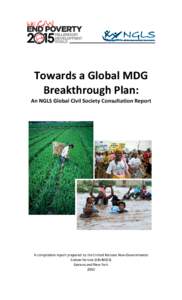 Structure for MDG compilation report