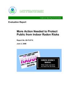 More Action Needed to Protect Public from Indoor Radion Risks, 08-P-0174, June 3, 2008
