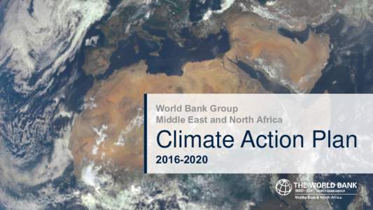 World Bank Group Middle East and North Africa Climate Action Plan