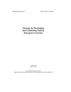 Strategy for Developing and Conducting Nuclear Emergency Exercises