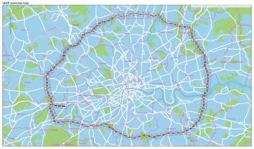ULEZ overview map © Crown copyright and database rights 2017 Ordnance Survey   © Copyright Transport for London 2017 Enfield  Barnet