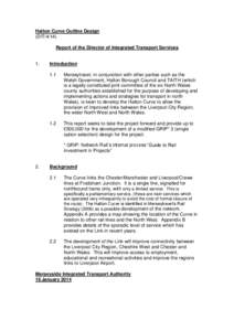 Halton Curve Outline Design (DIT[removed]Report of the Director of Integrated Transport Services 1.