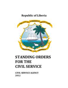STANDING ORDERS FOR THECIVIL SERVICE