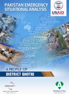 Shrine Bharchundi Sharif, Daharki District Ghotki, Sindh “Disaster risk reduction has been a part of USAID’s work for decades. ……..we strive to do so in ways that better assess the threat of hazards, reduce los