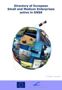 Directory of European Small and Medium Enterprises active in GNSS 5th edition - July 2010
