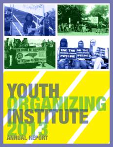 Youth organizing Institute 2013 annual report
