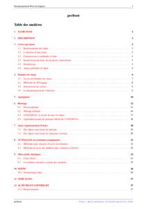 Documentation Perl en français  1 perltoot Table des matières