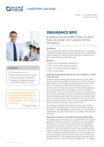 customer success Industry: Insurance Business