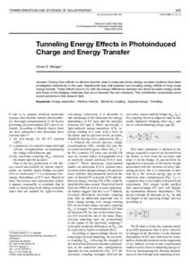 TRANSFORMATION AND STORAGE OF SOLAR ENERGY  823 CHIMIA 2007, 61, No. 12  doi:chimia