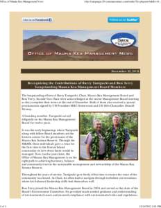 Office of Mauna Kea Management News