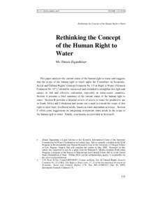 PP 113_128 ZIGANSHINA_REV1:27:58 PM Rethinking the Concept of the Human Right to Water