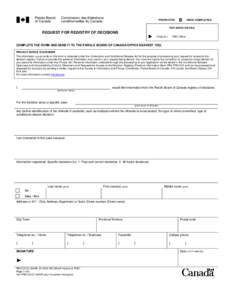 PBC - Request for Registry of Decisions (English Version) (Word Version & PDF, 2 pages)