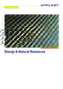 SECTORS & MARKETS  Energy & Natural Resources SECTORS & MARKETS