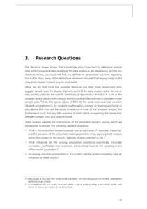 literature review  3. Research Questions