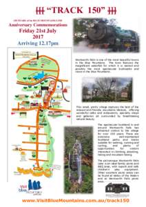 [[[ “TRACK 150” ]]] 150 YEARS of the BLUE MOUNTAINS LINE Anniversary Commemorations  Friday 21st July