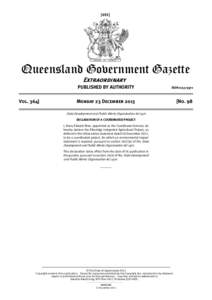 [691]  Queensland Government Gazette Extraordinary PUBLISHED BY AUTHORITY Vol. 364]