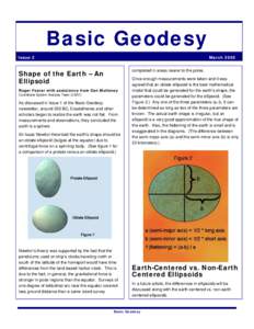 Basic Geodesy Issue 2 MarchShape of the Earth – An