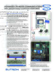ADVANCED TRI-MODE COMMUNICATIONS NEW ORLEANS CANALS WATER LEVEL MONITORING JuneDuring Hurricane Katrina lack of