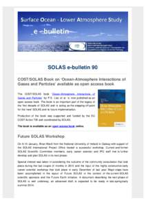 SOLAS e-bulletin Issue 90