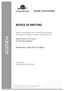 City of Holdfast Bay  1 DAP Agenda date of meeting dd/mm/yy