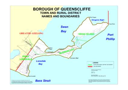 BOROUGH OF QUEENSCLIFFE TOWN AND RURAL DISTRICT NAMES AND BOUNDARIES Point Norgate
