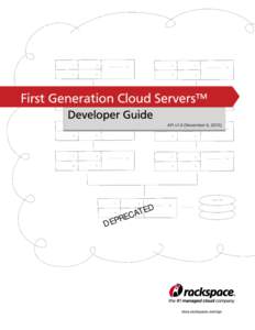 First Generation Cloud Servers™ Developer Guide