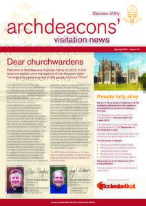 Diocese of Ely  archdeacons’ visitation news Springissue 10