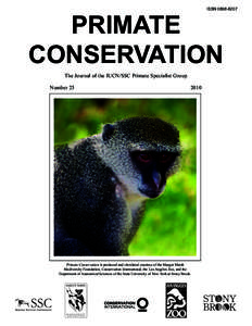 ISSN[removed]PRIMATE CONSERVATION The Journal of the IUCN/SSC Primate Specialist Group