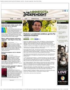 Pawlenty’s presidential ambitions get the Pat Robertson treatment | Minnesota Independent: News. Politics. Media.