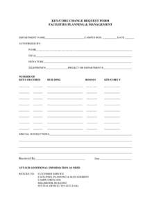 SECURITY ACCESS REQUEST FORM