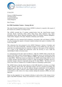 AOSSG Comment letter on Strategy Review 25-Jul-2011