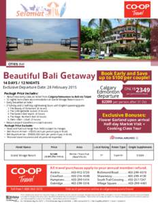 Selamat  Travel CITIES: Bali