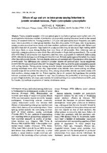 Anim. Behav., 1988, 36, 184~204  Effects of age and sex on intra-group spacing behaviour in juvenile savannah baboons, Papio cynocephalus cynocephalus M I C H A E L E. P E R E I R A Duke University Primate Center, 3705 E