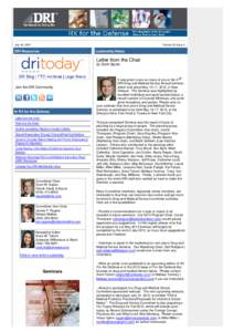 July 16, 2012  Volume 20 Issue 2 DRI Resources