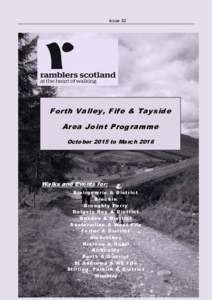 Issue 32  Forth Valley, Fife & Tayside Area Joint Programme October 2015 to March 2016