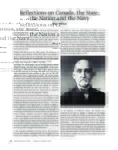 Reflections on Canada, the State, the Nation and the Navy Marc Milner Mahan laid this out in his 1890 classic The Influence of Seapower upon History, which was immediately translated into various languages and 