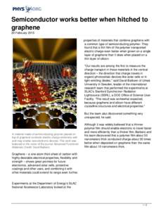 Semiconductor works better when hitched to graphene