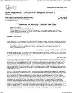 Gmail - LitRC Document: "Literature of Atrocity: Lord of t