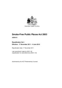 Smoke-Free Public Places Act 2003