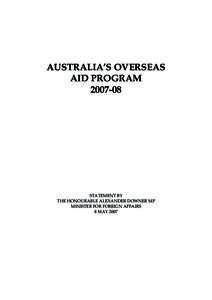International relations / Aid / Poverty / AusAID / United States Agency for International Development / Development aid / Australian Centre for International Agricultural Research / Official development assistance / Poverty reduction / International economics / Development / International development