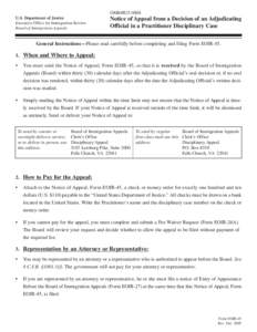 Article I tribunals / Immigration to the United States / Board of Immigration Appeals / Executive Office for Immigration Review / United States Citizenship and Immigration Services / Law / Brief / Government / Immigration