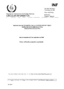 INFCIRC/566/Add.2 - Protocol to Amend the Vienna Convention on Civil Liability for Nuclear Damage - Spanish