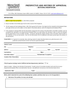 Microsoft Word - phd prospectus and record of approval form.doc