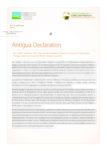 Antigua Declaration ILC Global Land Forum 2013 