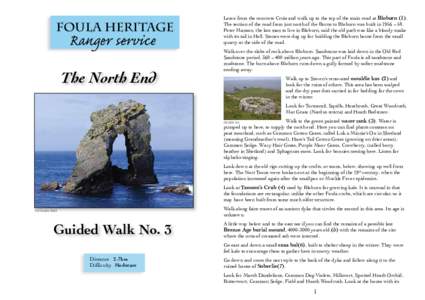 Foula Heritage  Ranger service The North End