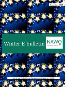 DecemberWinter E-bulletin End of year Project News, Campaigns and Reports | NAWO