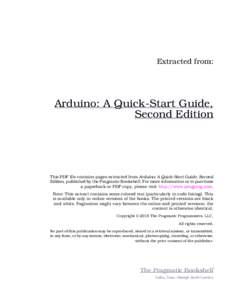 Arduino: A Quick-Start Guide, Second Edition