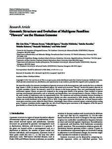 Hindawi Publishing Corporation International Journal of Evolutionary Biology Volume 2012, Article ID[removed], 11 pages doi:[removed][removed]Research Article