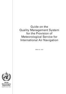 Guide on the Quality Management System for the Provision of Meteorological Service for International Air Navigation