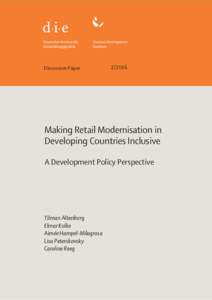 Governing retail modernisation  in developing countries